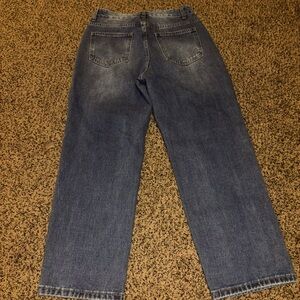 Medium wash blue jeans